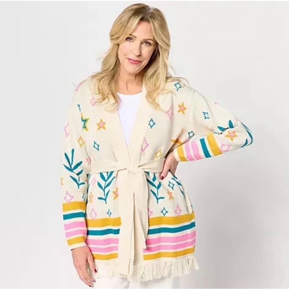 Denim & Co Canyon Retreat Wrap Cardigan
